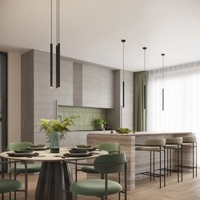 Sollux SL.1338 - Lampadario a sospensione con filo ARCHE 1xG9/8W/230V nero