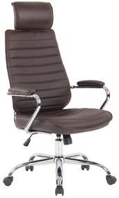 Sedia Da Ufficio İn Vera Pelle Bürostuhl Rako: Lusso E Comfort İncomparabili / Braun