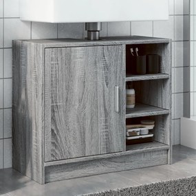 Mobile Lavabo Grigio Sonoma 63x29x55 Cm İn Legno Multistrato /