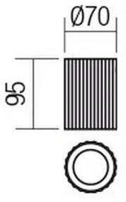 Redo 01-2555 - Faretto DELPHI 1xGU10/7W/230V Ø 7 cm nero
