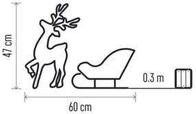 Decorazione natalizia LED LED/3xAA bianco caldo