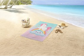Telo mare da bambini in velluto 75x150 cm Sweety – Good Morning