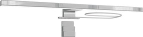Lampada LED da Specchio 50cm Cromo 8W IP44 Tripla Installazione Colore Bianco Naturale 4.000K