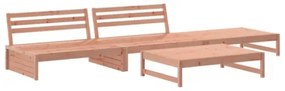 Set Salotto da Giardino 4 pz in Legno Massello di Douglas