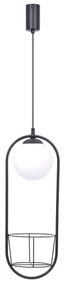 Zuma Line 5003 - Lampadario a sospensione con filo PLANT 1xE14/40W/230V nero