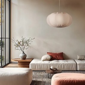 Lampadario a sospensione con cavo CAFEE 1xE27/40W/230V Ø 52 cm beige