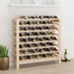 Portavini 109,5x30x107,5 Cm İn Legno Massello Di Pino /