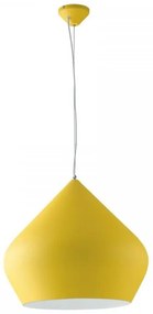 Lampadario Moderno Tholos trasparente paralume giallo E27 LUCE AMBIENTE DESIGN