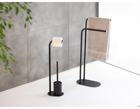 Stand portasciugamani nero in acciaio Levante – Wenko