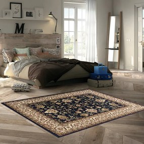 Tappeto Carrera orientale blu, L 230 x L 160 cm