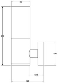 Maytoni O418WL-01GR - Applique da esterno WILLIS 1xE27/60W/230V IP54 antracite