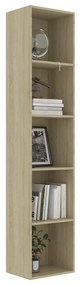 Libreria effetto rovere sonoma 40x30x189 cm in truciolato