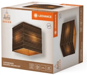Ledvance - Plafoniera DECOR CARDBOARD 1xE27/15W/230V 25x25 cm