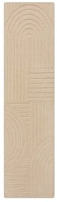 Tappeto beige in lana 60x230 cm Zen Garden - Flair Rugs