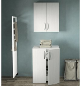Mobile Per Lavatrice 70x70 Due Ante Con Pensile Sospeso Esseci Arredo Bagno "Adele"