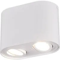 Faretto Soffitto 2 Spot GU10 Orientabili Cookie Bianco Trio Lighting