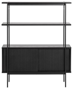 Libreria nera effetto frassino 94x114 cm Angus - Actona