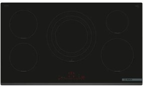 Serie 6 PIV931HC1E Piano cottura a induzione 90 cm 5 zone standard Nero. Colore del prodotto: Nero, Posizionamento dell'apparecchio: Da incasso,