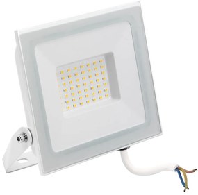 Faro LED 50W Slim Bianco IP65 Colore Bianco Caldo 3.000K