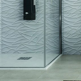 Kamalu - Box doccia angolare 50x80 due ante battenti finitura cromo | KS2800