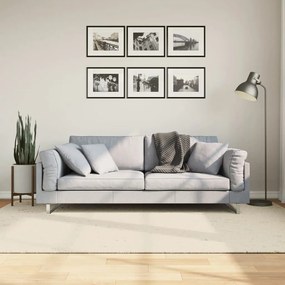 Tappeto A Pelo Lucido Lungo Istan Effetto Crema 160x230 Cm /