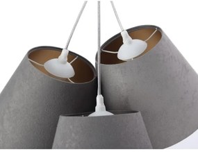 Lampadario a sospensione AMBROSIA 3xE27/60W/230V