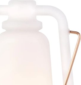 Lampada da tavolo bianca effetto fiamma 22 cm - STORM Mini