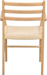 Sedie da pranzo in colore naturale Harlan - Rowico