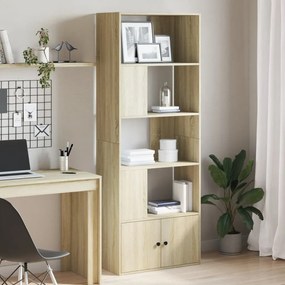 Libreria Rovere Sonoma 70x36x189 Cm İn Legno Multistrato /