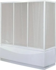 Parete vasca Elba in acrilico piumato L 78 X H 150 cm con profilo bianco