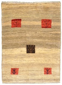 Gabbeh Tappeto 150x110 Beige (Iran) Annodato A Mano