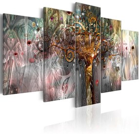 Quadro Golden Tree II  Colore colorful, Dimensioni e Misure 100x50