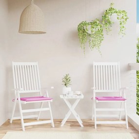 Cuscini Per Sedia 2 Pz Rosa 40x40x3 Cm İn Tessuto /