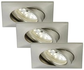 Briloner 7210-032 -SET 3x Lampada LED da incasso ATTACH LED/5W/230V IP23 cromo