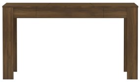 Tavolo da pranzo rovere marrone 140x74,5x76cm legno multistrato