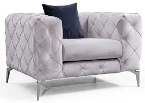 Poltrona grigio chiaro Como - Artie