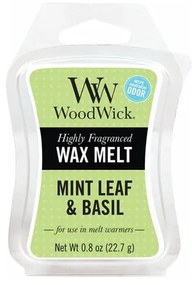 Cera per aromaterapia al profumo di menta e basilico, tempo di combustione 8 h Mint Leaf & Basil - WoodWick
