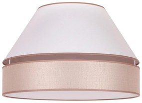 Duolla - Plafoniera AVIGNON 1xE27/15W/230V diametro 50 cm bianco/beige