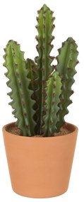 Pianta cactus artificiale con vaso 30 cm