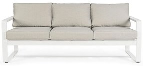 Divano da giardino bianco in alluminio Merrigan – Bizzotto