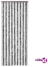 vidaXL Zanzariera Grigio e Bianco 56x200 cm Ciniglia