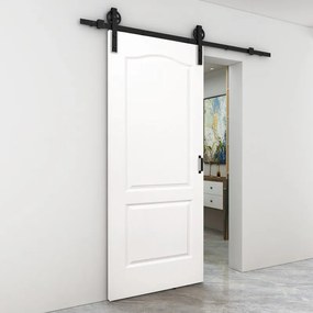 Porta scorrevole Empire in mdf bianco, L 93 x H 212 cm, con binario Rodeo Reversibile