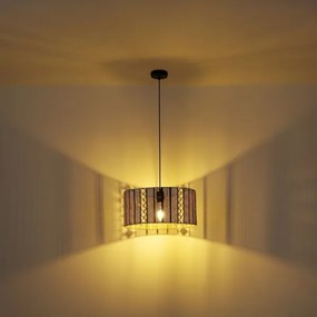 Globo 15450H - Lampadario a sospensione con filo ABINY 1xE27/60W/230V oro/nero