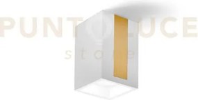 Thera lampada da soffitto 1 luce attacco gu10 in gesso bianco con r...