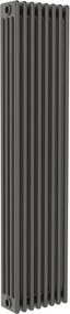 Termosifone in acciaio tubolare 4 colonne 8 elementi interasse 1935 mm ERCOS Comby antracite