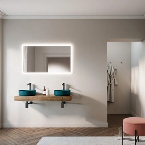 Piano con lavabo da appoggio in MDF