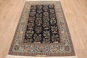 Isfahan Tappeto 140 x 210 (Iran) Annodato A Mano