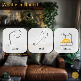 Lampada da tavolo industriale nera regolabile - Hanze