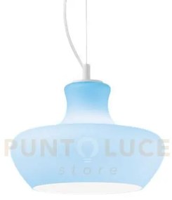 Lampada a sospensione 1 luce aladino sp1 d30 azzurro