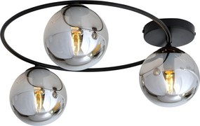 Lampada da soffitto in acciaio SOPRA 3 da interno 3xE14